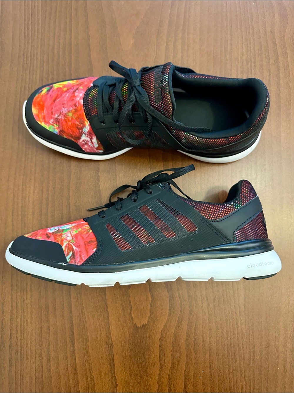 Adidas Cloudfoam Lite Xpression AW4548 Floral Running Shoes Women’s 8.5